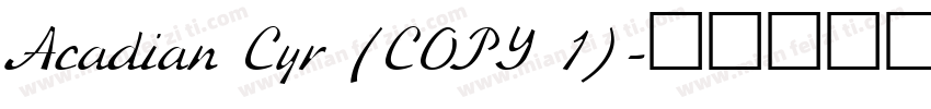 Acadian Cyr (COPY 1)字体转换